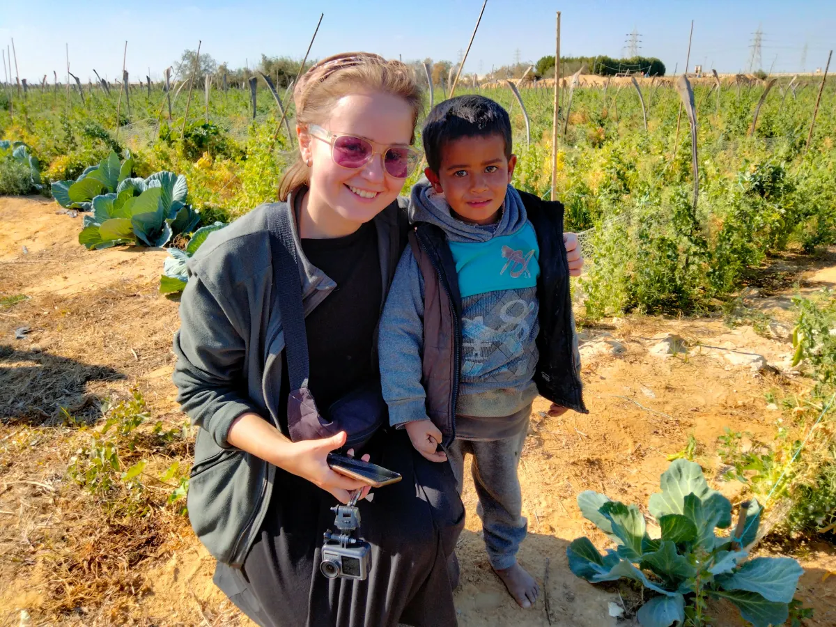 Field specialist with local farmer during farm visit